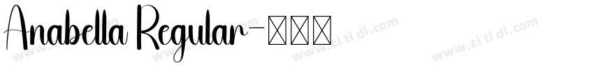 Anabella Regular字体转换